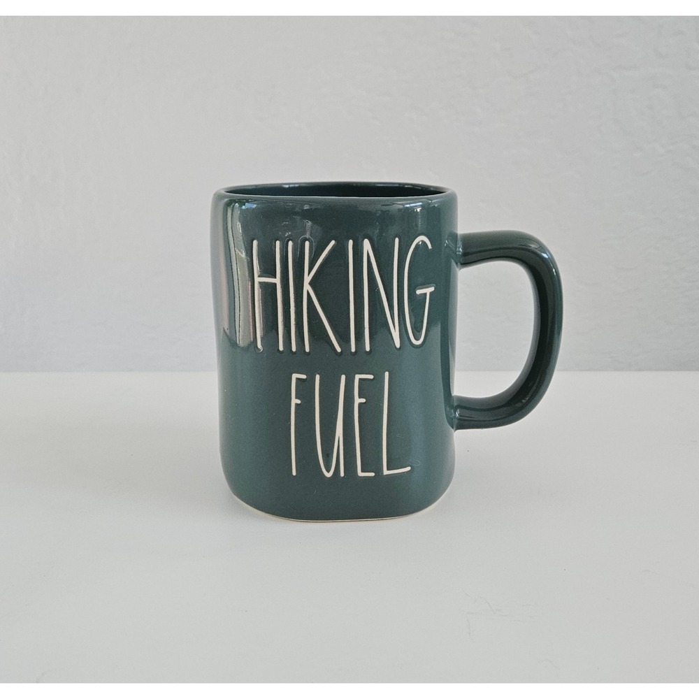 Rae Dunn "Hiking Fuel" Mug 5" Forest Green Coffee Tea Artisan Collection